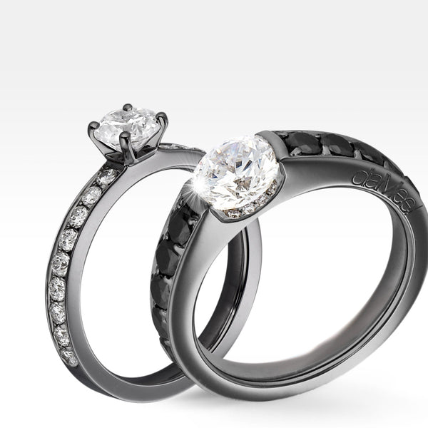 Bague de fiancaille noir best sale