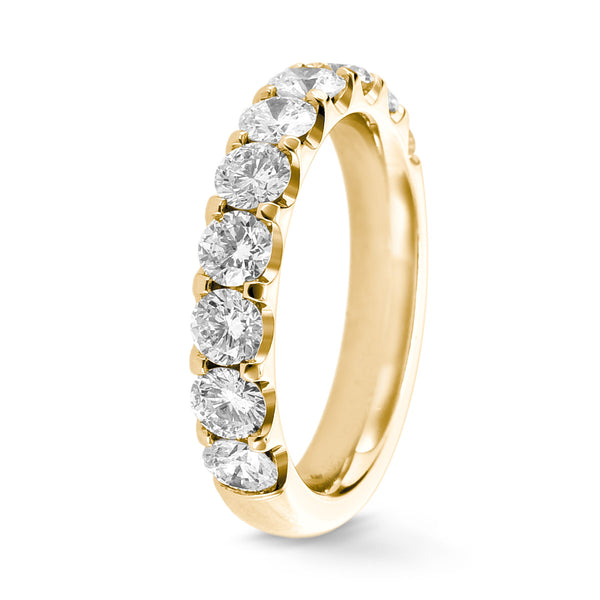 Alliance Diamants Serti 2 griffes Prestige - Demi tour 3.5 mm / 1,5 carat