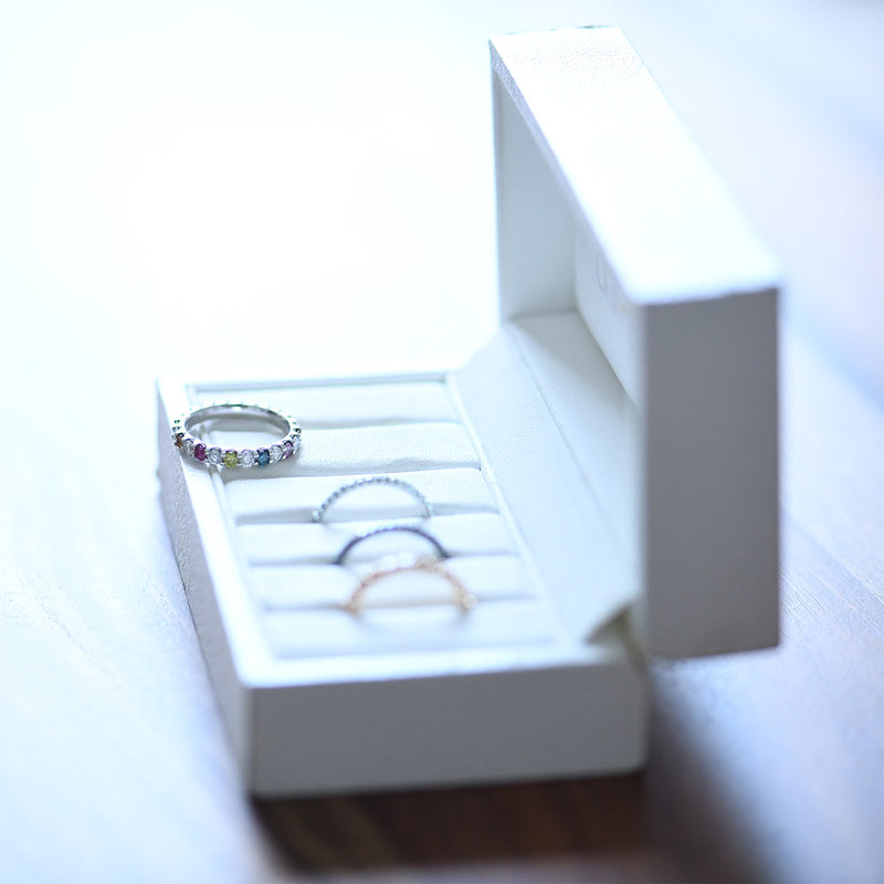 Anillo de diamantes Joy of Color Prestige engaste de 2 puntas - Tour completo 2,5 mm / 1,5 quilates