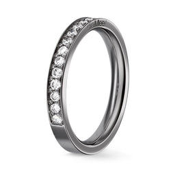 Alliance Diamants Serti 4 grains-rails Or noir - 2/3 tour 1.75 mm / 0,5 carat