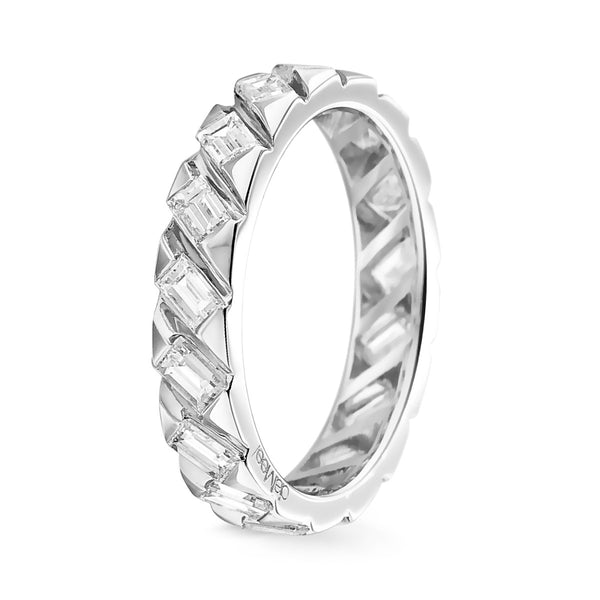 Geeldo Baguette Diamond Wedding Band