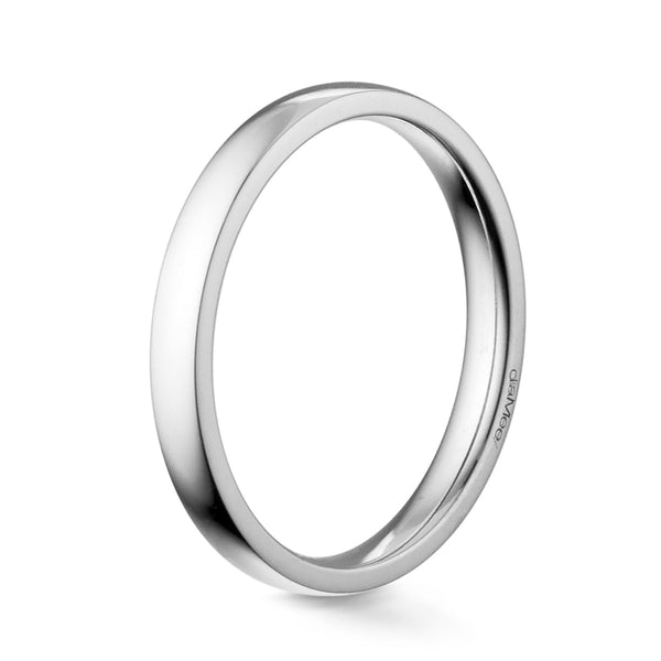 Smooth Gold Wedding Band 2.5 mm