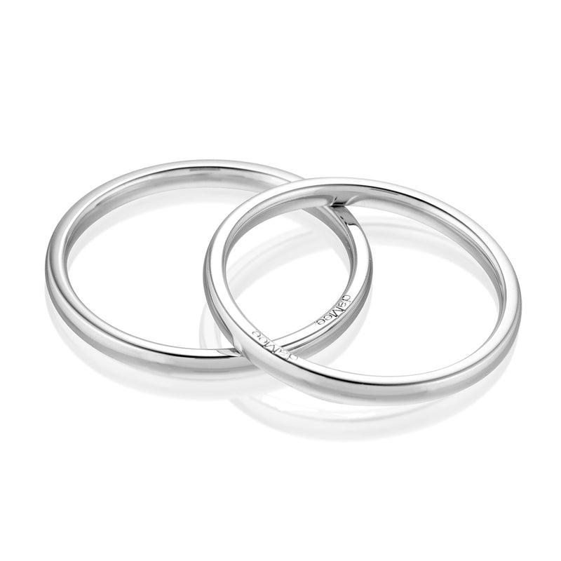 Smooth Platinum Wedding Ring 1.7 mm