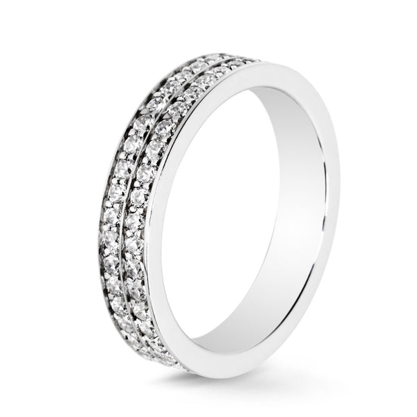 Anillo de diamantes Lovelines - 2 filas