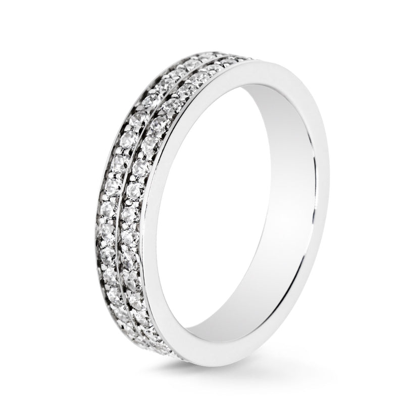 Lovelines Diamond Ring - 2 rows