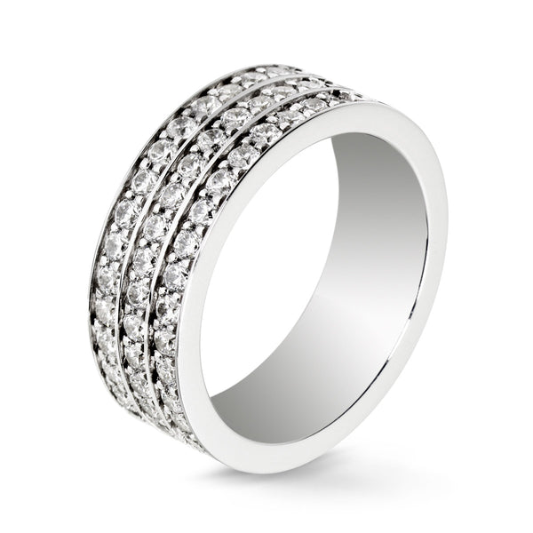 Anillo de diamantes Lovelines - 3 filas