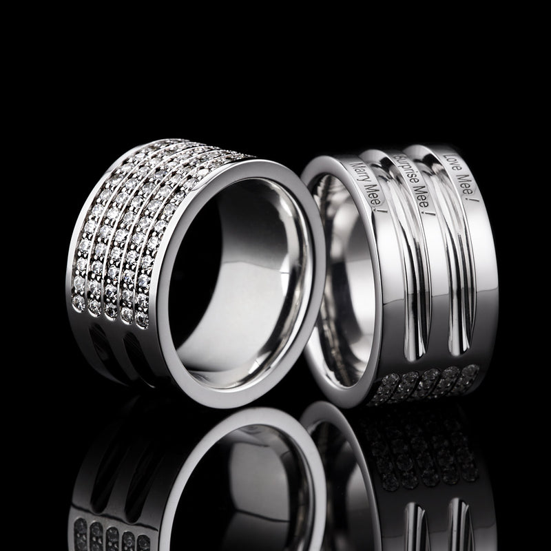 Lovelines Diamond Ring - 2 rows