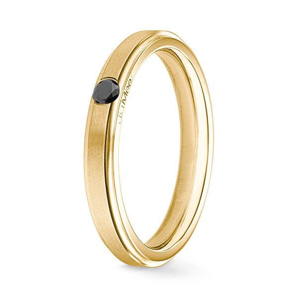 One4Mee Black Diamond Wedding Band - One 0.1 ct