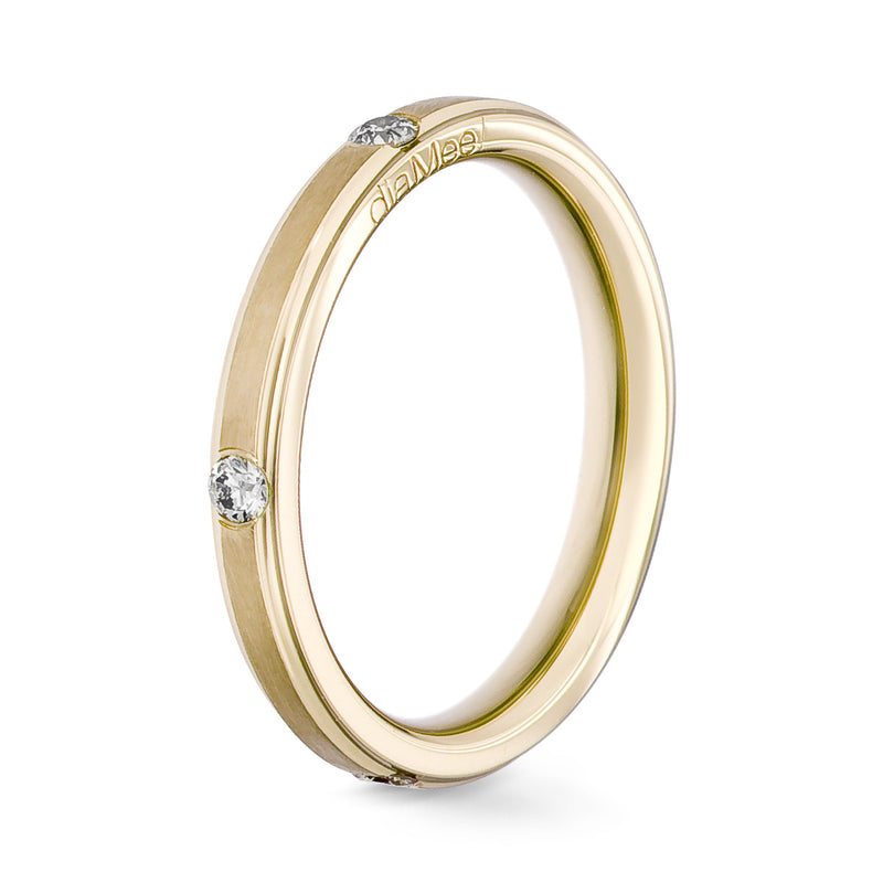 One4Mee Diamond Wedding Band - Five