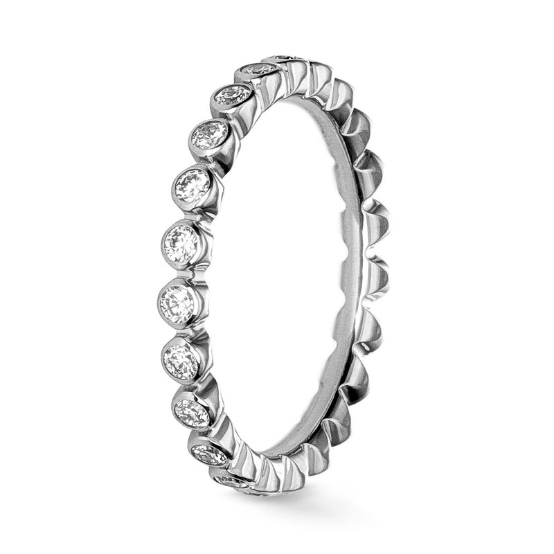 Romanteec Diamond Wedding Band 2 mm