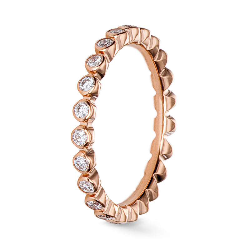 Romanteec Diamond Wedding Band 2 mm