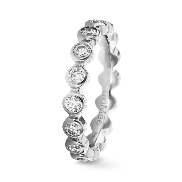 Romanteec Diamond Wedding Band 3 mm