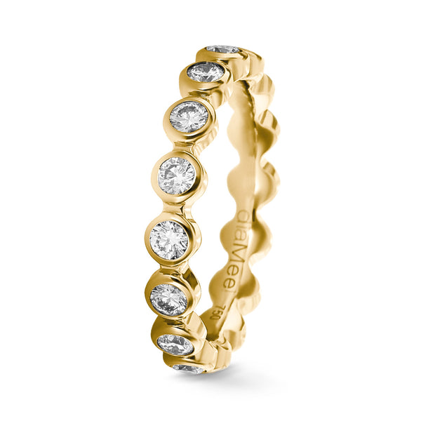 Romanteec Diamond Wedding Band 3 mm