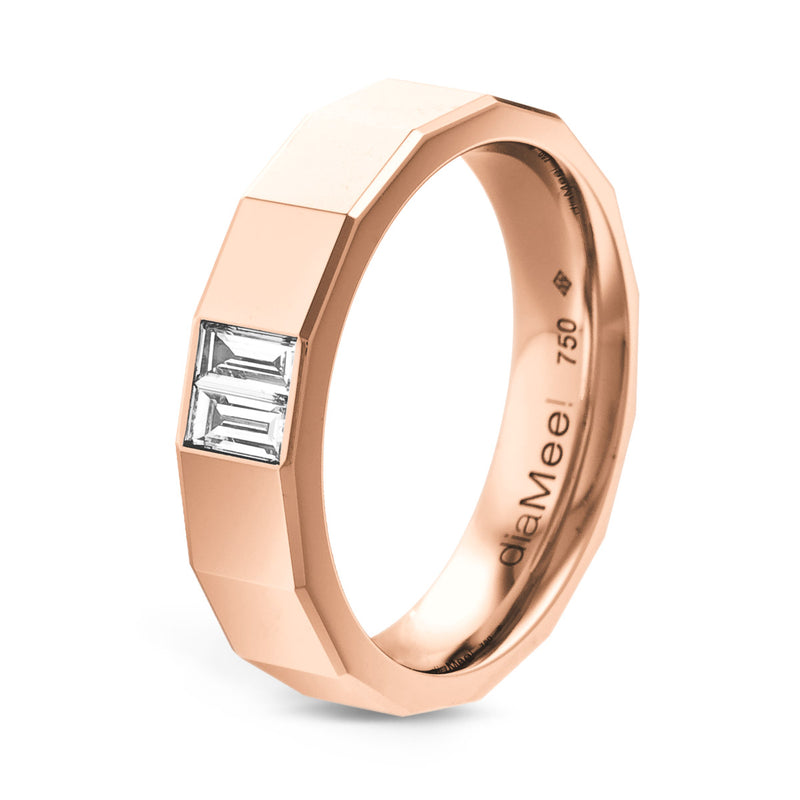 Diamond Shinee Wedding Band 4.6 mm