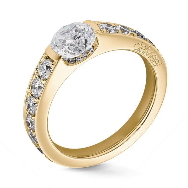 Bague de fiancailles - Collection N°02 Pavage diamants blancs