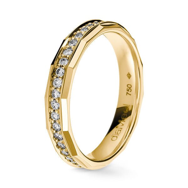 Zeek Zak Diamond Wedding Band - 4 mm