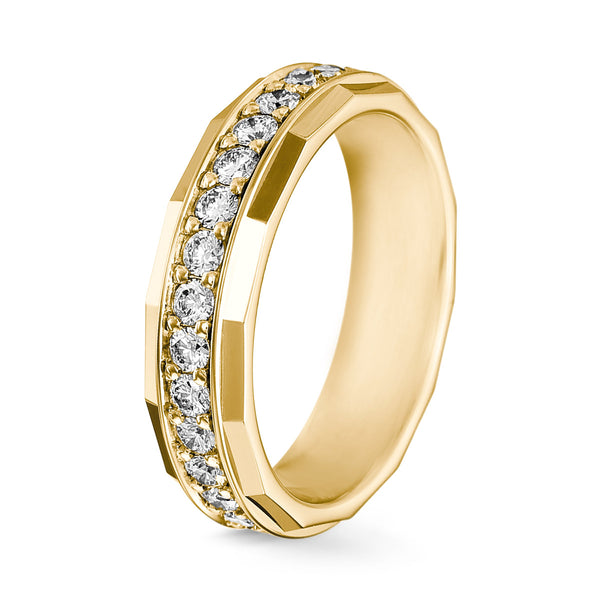Zeek Zak Diamond Wedding Band - 6 mm