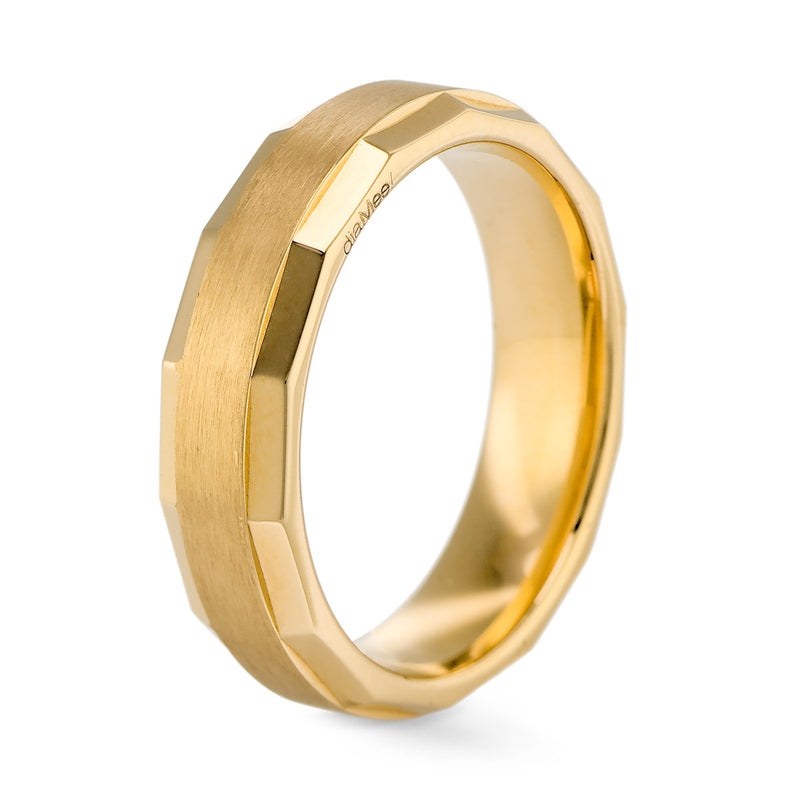 Zeek Zak Gold Wedding Band - 6 mm