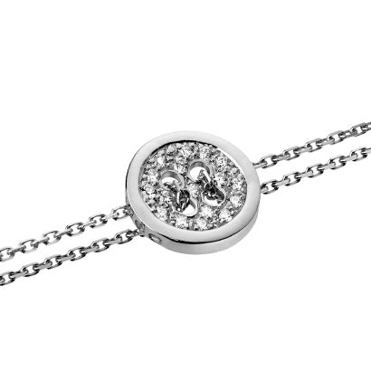 Love Bouton "Ultra Féminine" Or 750 + Diamants + Double Bracelet Or
